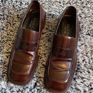 GUCCI Women’s Loafers Leather Oxford Slip On 6